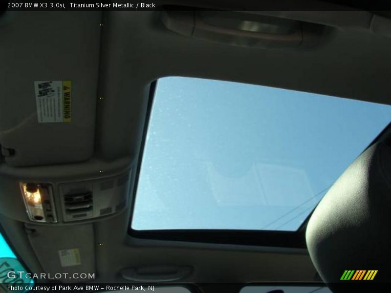 Titanium Silver Metallic / Black 2007 BMW X3 3.0si