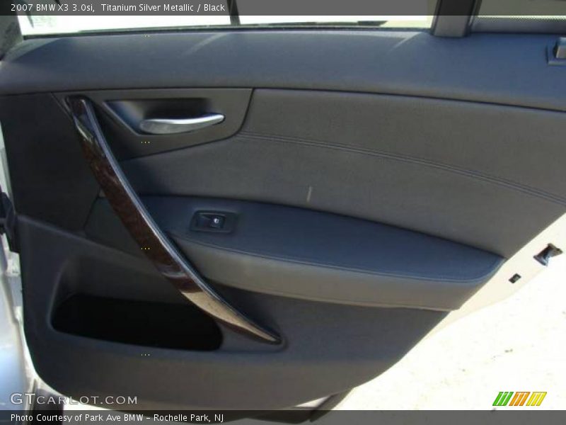 Titanium Silver Metallic / Black 2007 BMW X3 3.0si