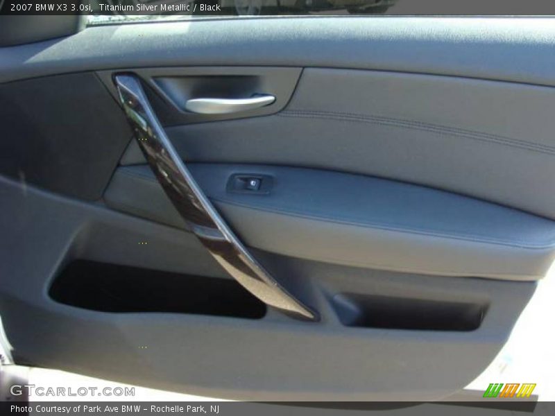 Titanium Silver Metallic / Black 2007 BMW X3 3.0si