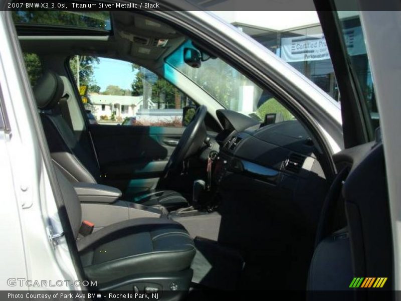 Titanium Silver Metallic / Black 2007 BMW X3 3.0si