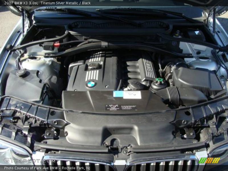 Titanium Silver Metallic / Black 2007 BMW X3 3.0si