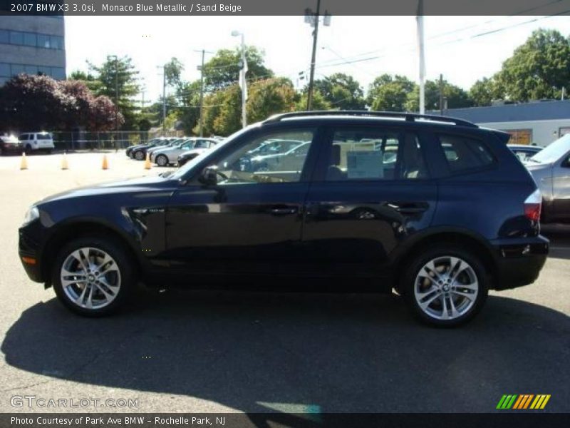 Monaco Blue Metallic / Sand Beige 2007 BMW X3 3.0si
