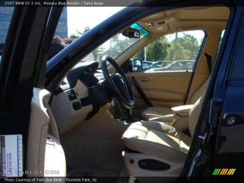 Monaco Blue Metallic / Sand Beige 2007 BMW X3 3.0si