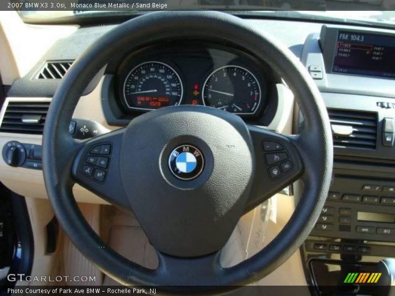 Monaco Blue Metallic / Sand Beige 2007 BMW X3 3.0si