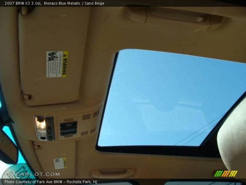 Monaco Blue Metallic / Sand Beige 2007 BMW X3 3.0si