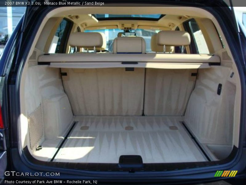 Monaco Blue Metallic / Sand Beige 2007 BMW X3 3.0si