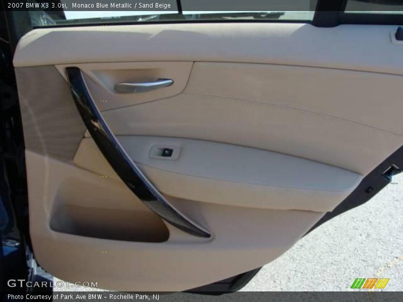 Monaco Blue Metallic / Sand Beige 2007 BMW X3 3.0si