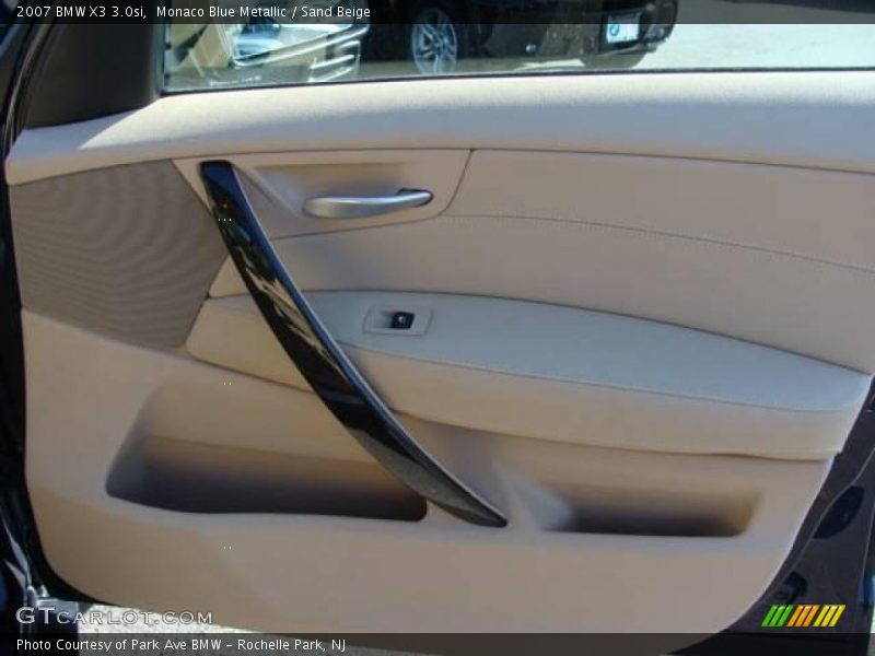 Monaco Blue Metallic / Sand Beige 2007 BMW X3 3.0si