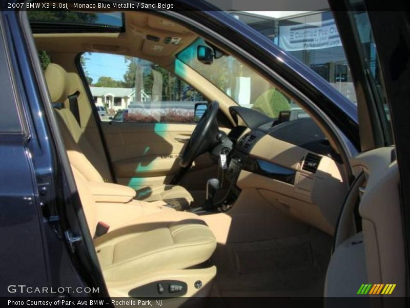 Monaco Blue Metallic / Sand Beige 2007 BMW X3 3.0si