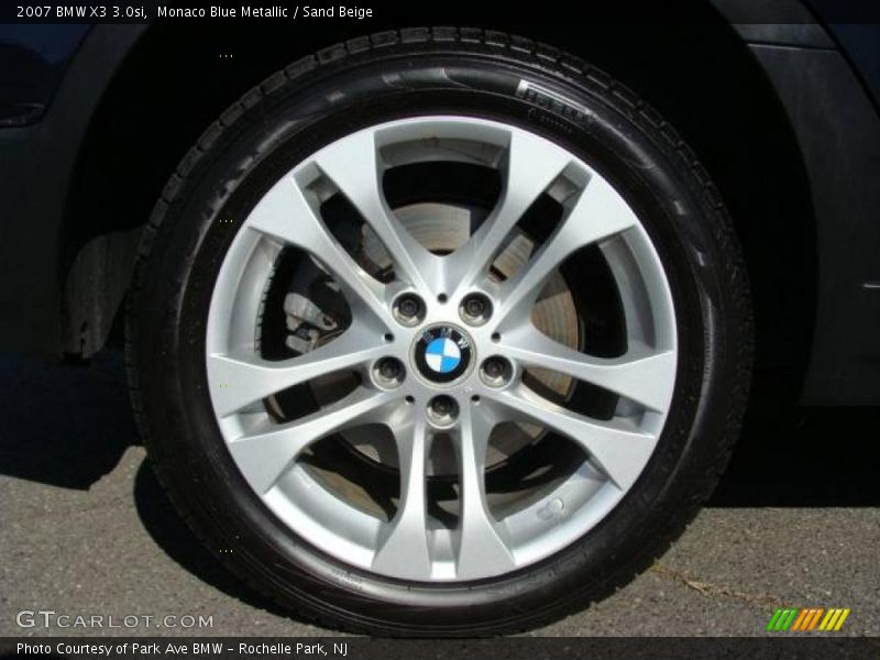 Monaco Blue Metallic / Sand Beige 2007 BMW X3 3.0si