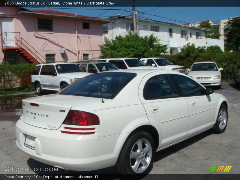 Stone White / Dark Slate Grey 2006 Dodge Stratus SXT Sedan