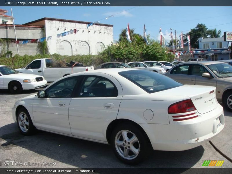 Stone White / Dark Slate Grey 2006 Dodge Stratus SXT Sedan