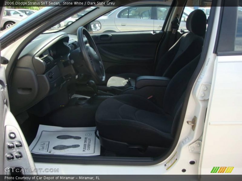 Stone White / Dark Slate Grey 2006 Dodge Stratus SXT Sedan