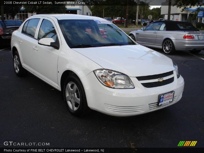 Summit White / Gray 2008 Chevrolet Cobalt LT Sedan