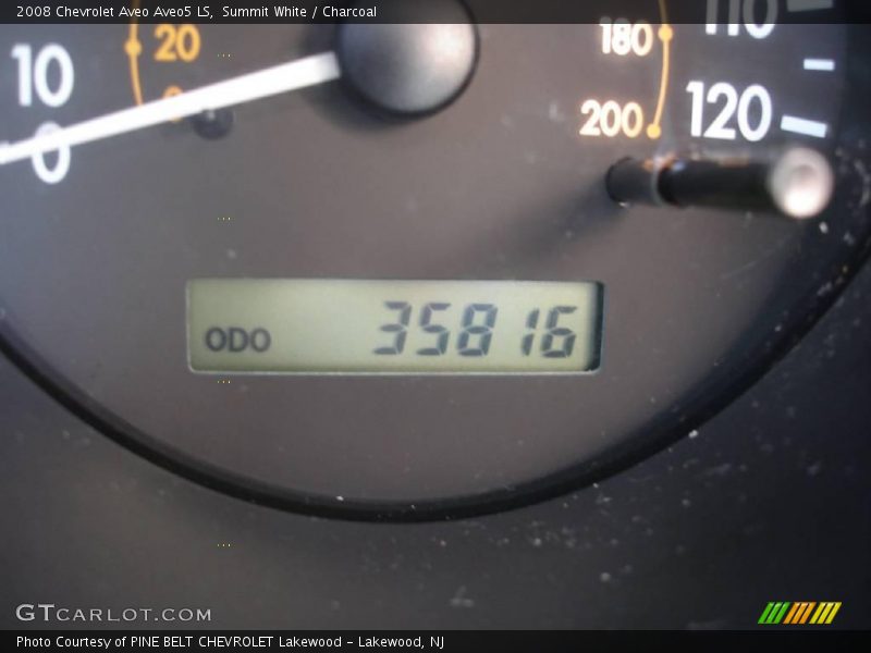 Summit White / Charcoal 2008 Chevrolet Aveo Aveo5 LS