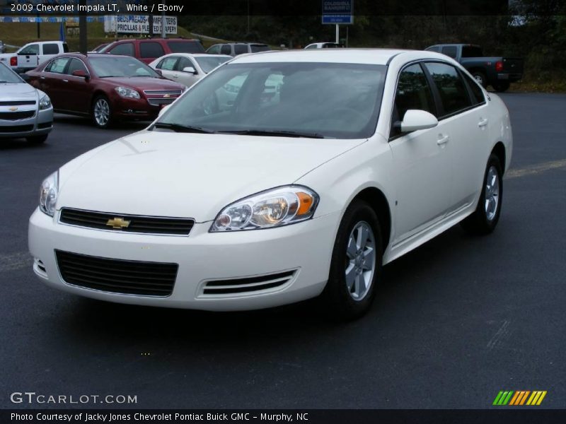 White / Ebony 2009 Chevrolet Impala LT