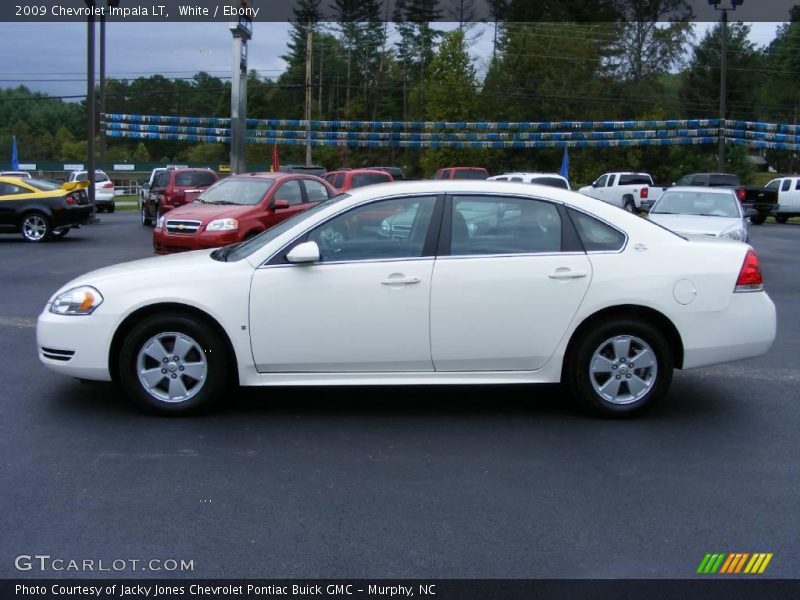White / Ebony 2009 Chevrolet Impala LT