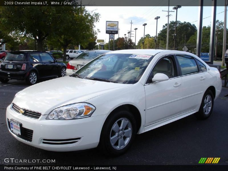 White / Gray 2009 Chevrolet Impala LT