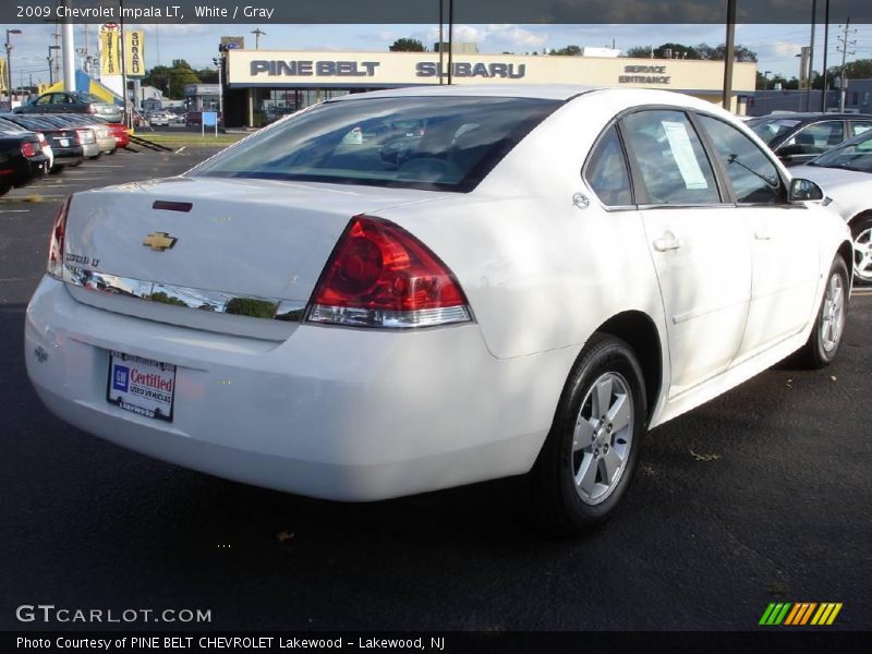 White / Gray 2009 Chevrolet Impala LT