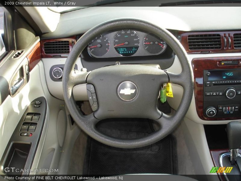 White / Gray 2009 Chevrolet Impala LT