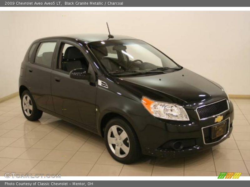 Black Granite Metallic / Charcoal 2009 Chevrolet Aveo Aveo5 LT