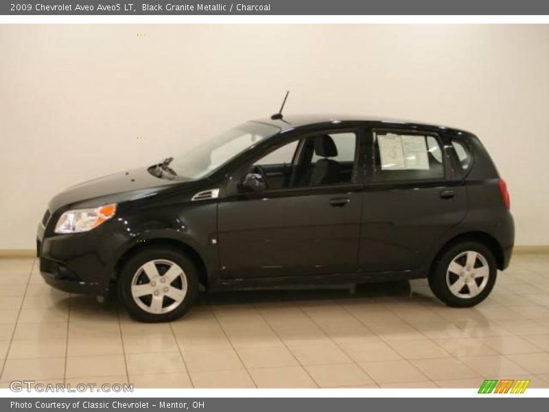 Black Granite Metallic / Charcoal 2009 Chevrolet Aveo Aveo5 LT