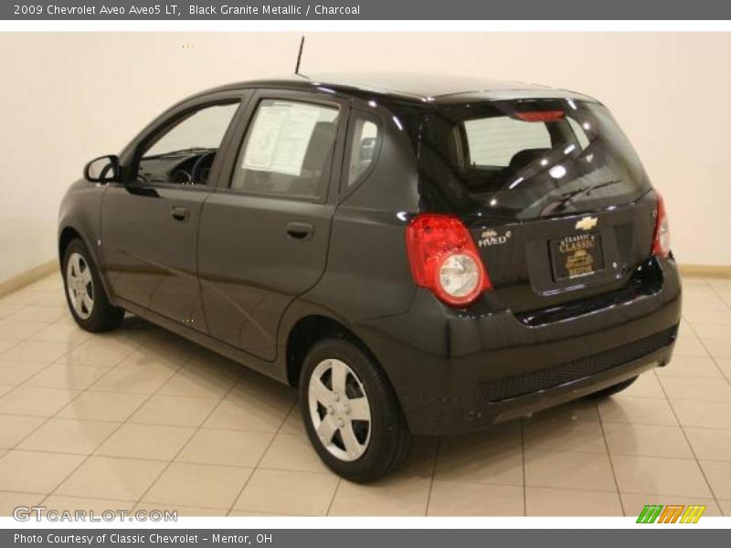 Black Granite Metallic / Charcoal 2009 Chevrolet Aveo Aveo5 LT