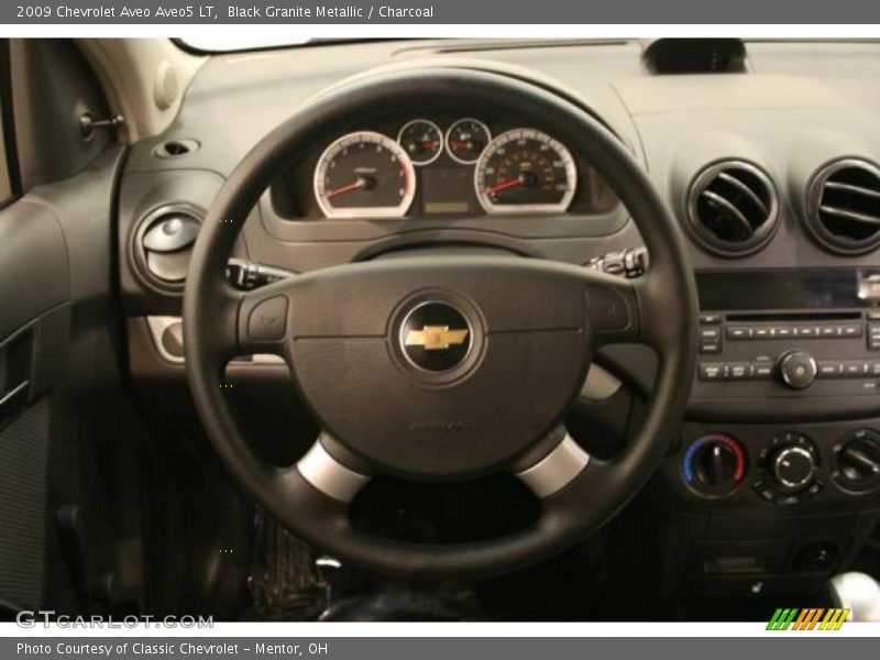 Black Granite Metallic / Charcoal 2009 Chevrolet Aveo Aveo5 LT