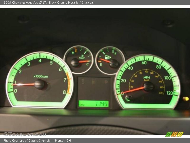 Black Granite Metallic / Charcoal 2009 Chevrolet Aveo Aveo5 LT
