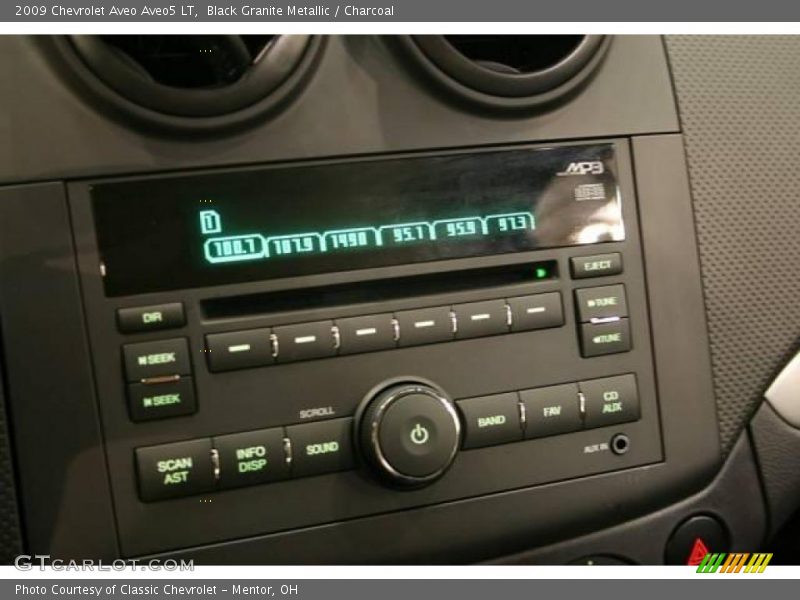 Black Granite Metallic / Charcoal 2009 Chevrolet Aveo Aveo5 LT