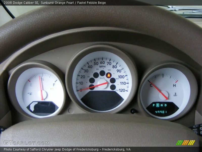 Sunburst Orange Pearl / Pastel Pebble Beige 2008 Dodge Caliber SE