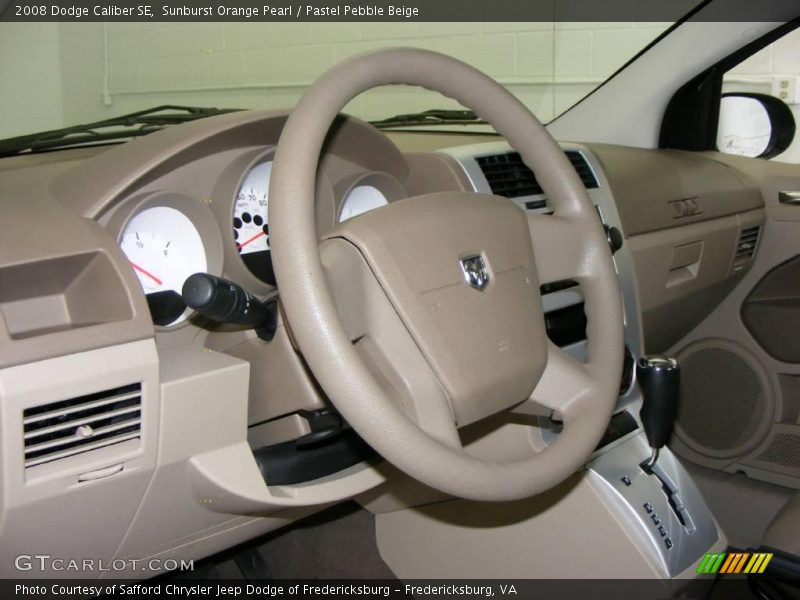 Sunburst Orange Pearl / Pastel Pebble Beige 2008 Dodge Caliber SE