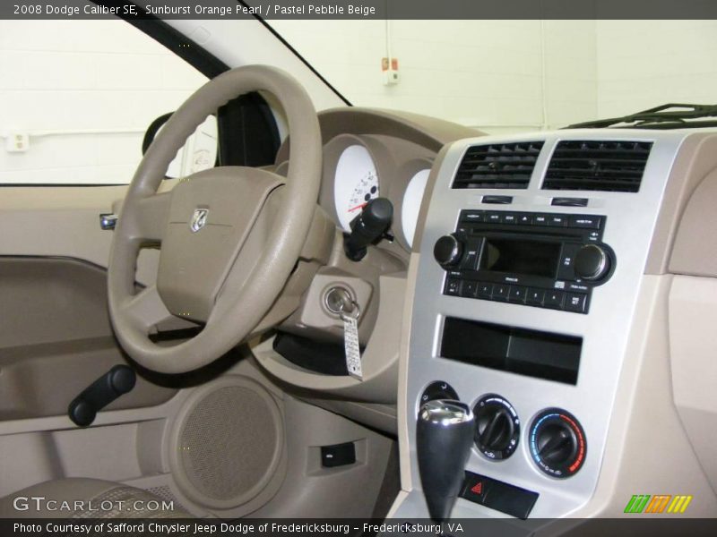 Sunburst Orange Pearl / Pastel Pebble Beige 2008 Dodge Caliber SE