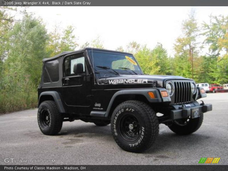 Black / Dark Slate Gray 2006 Jeep Wrangler X 4x4