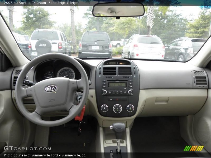 Sand Beige / Beige 2007 Kia Spectra EX Sedan