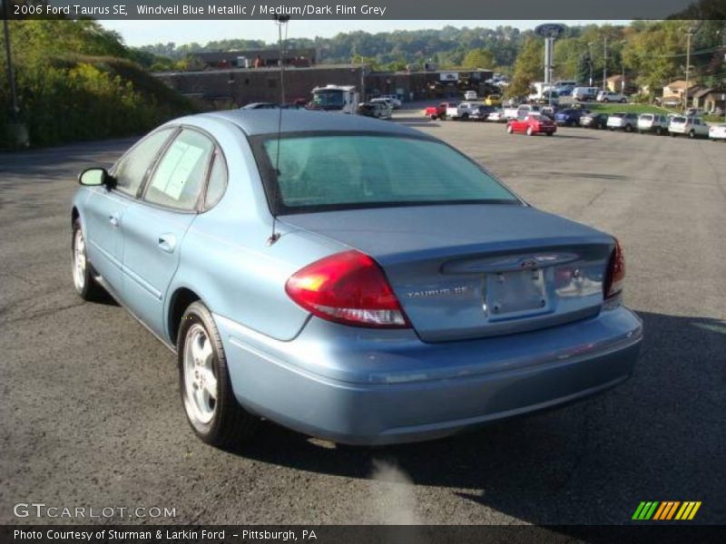 Windveil Blue Metallic / Medium/Dark Flint Grey 2006 Ford Taurus SE