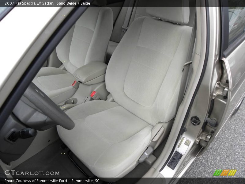 Sand Beige / Beige 2007 Kia Spectra EX Sedan