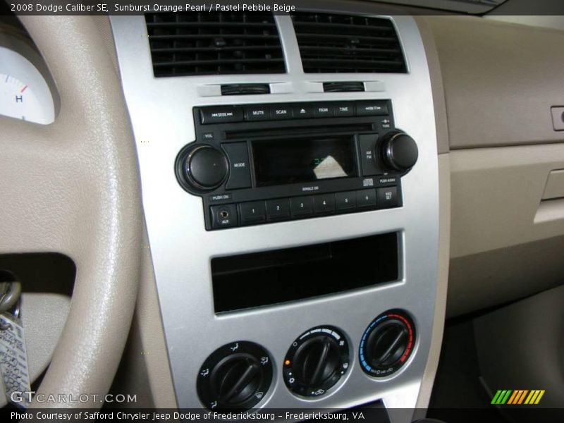 Sunburst Orange Pearl / Pastel Pebble Beige 2008 Dodge Caliber SE