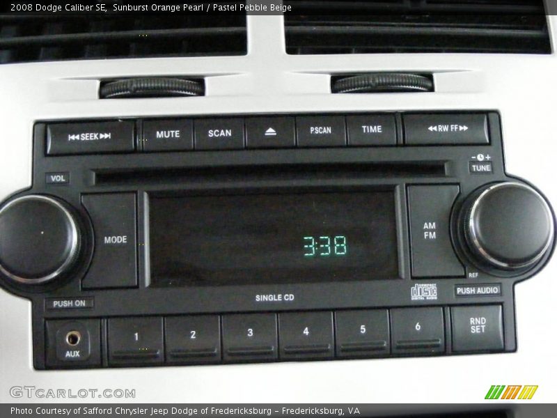 Sunburst Orange Pearl / Pastel Pebble Beige 2008 Dodge Caliber SE