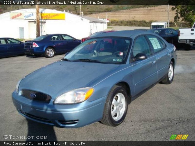 Windveil Blue Metallic / Medium/Dark Flint Grey 2006 Ford Taurus SE