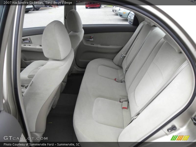Sand Beige / Beige 2007 Kia Spectra EX Sedan