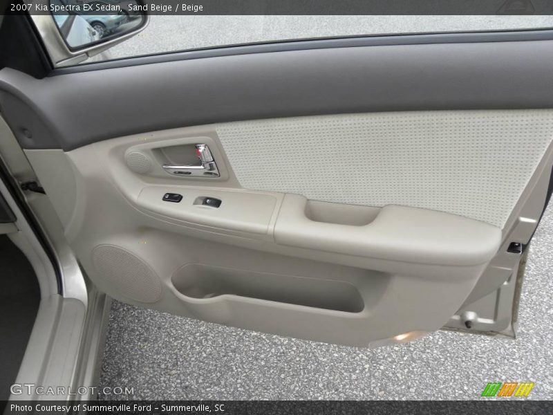 Sand Beige / Beige 2007 Kia Spectra EX Sedan