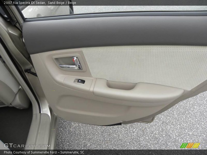 Sand Beige / Beige 2007 Kia Spectra EX Sedan