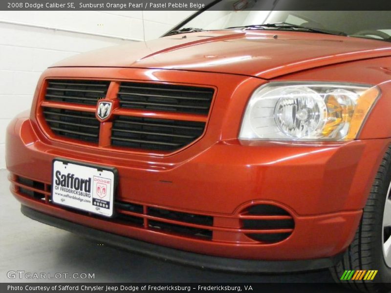Sunburst Orange Pearl / Pastel Pebble Beige 2008 Dodge Caliber SE