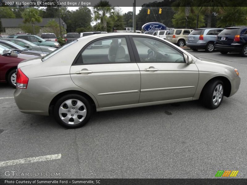 Sand Beige / Beige 2007 Kia Spectra EX Sedan