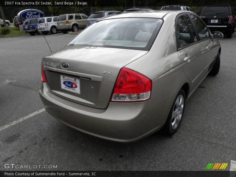 Sand Beige / Beige 2007 Kia Spectra EX Sedan