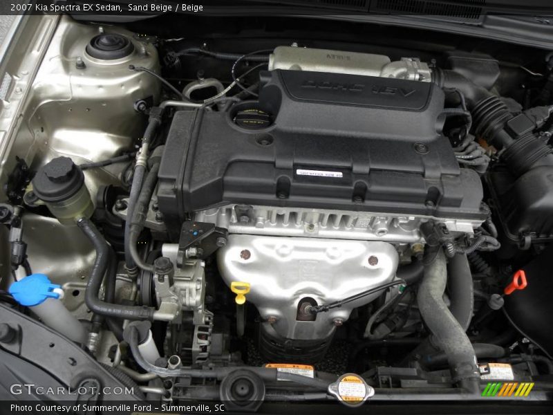 Sand Beige / Beige 2007 Kia Spectra EX Sedan