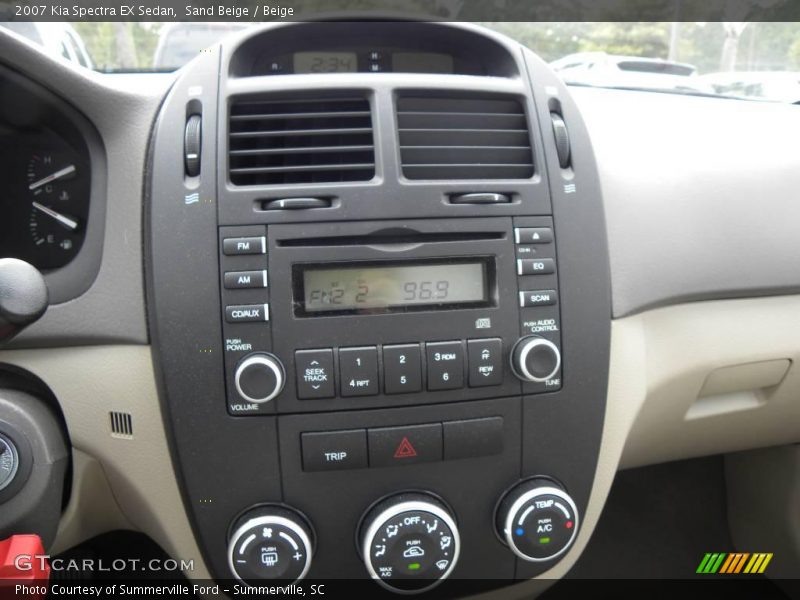 Sand Beige / Beige 2007 Kia Spectra EX Sedan