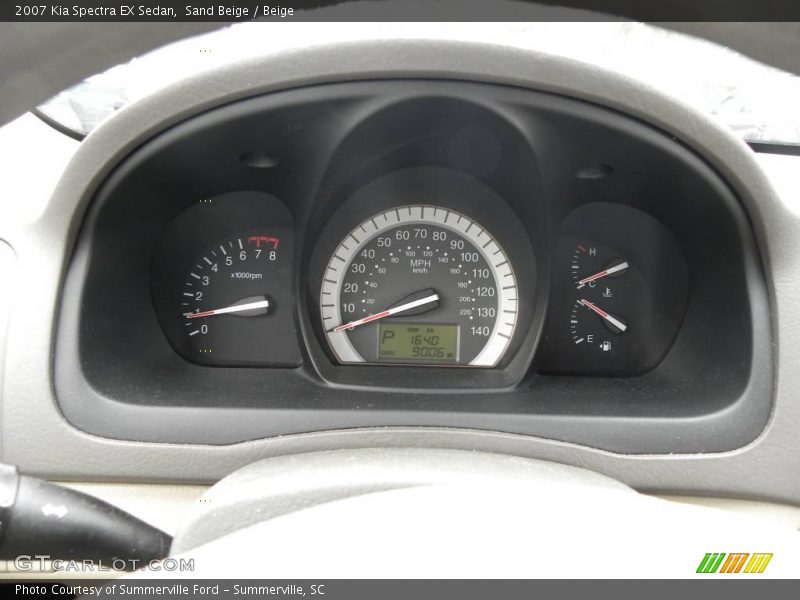 Sand Beige / Beige 2007 Kia Spectra EX Sedan