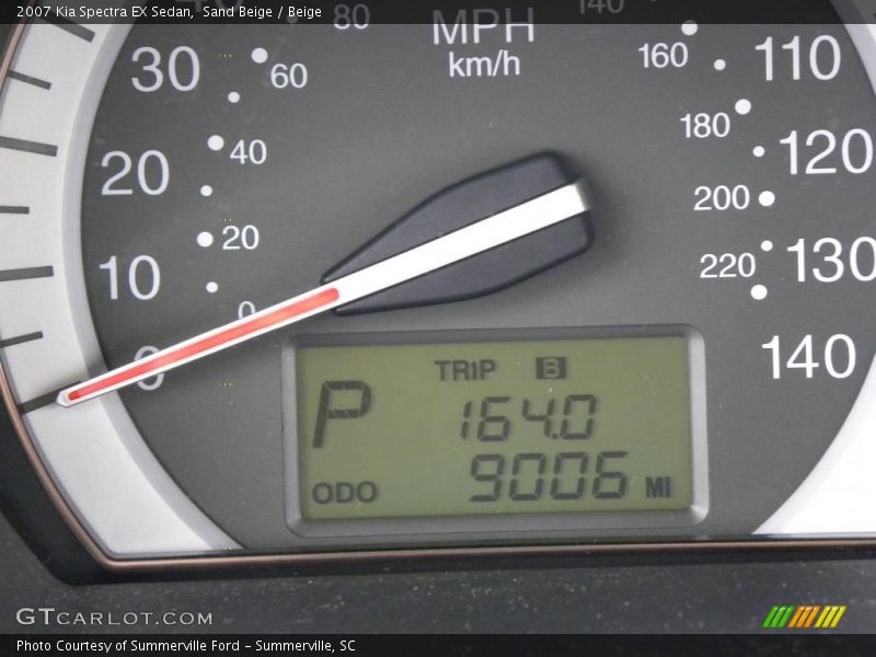 Sand Beige / Beige 2007 Kia Spectra EX Sedan